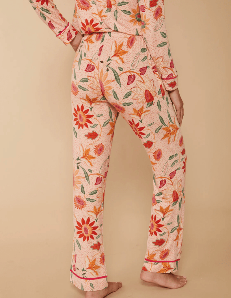 Pajama Pant Botanic Garden Boho Floral Peach - PajamasSPARTINA 449