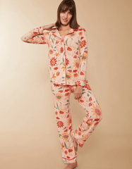 Pajama Top Botanic Garden Boho Floral Peach - PajamasSPARTINA 449