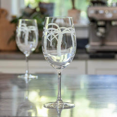 Palm Tree Etched Glassware - Kitchen AccessoriesRolf Glass