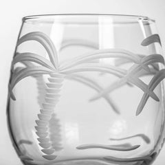 Palm Tree Etched Glassware - Kitchen AccessoriesRolf Glass