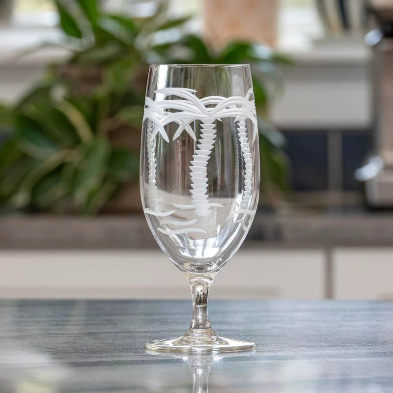 Palm Tree Etched Glassware - Kitchen AccessoriesRolf Glass