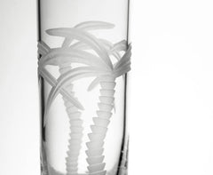 Palm Tree Etched Glassware - Kitchen AccessoriesRolf Glass