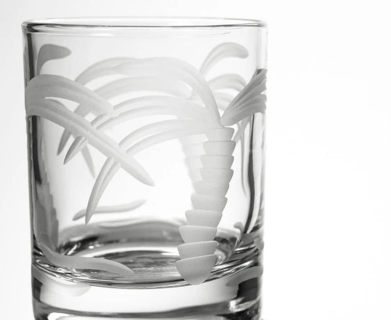 Palm Tree Etched Glassware - Kitchen AccessoriesRolf Glass