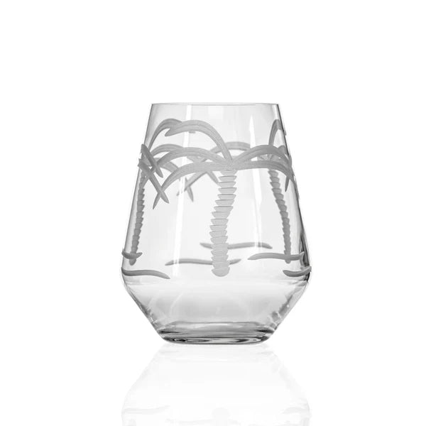 Palm Tree Etched Glassware - Kitchen AccessoriesRolf Glass