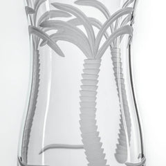 Palm Tree Etched Glassware