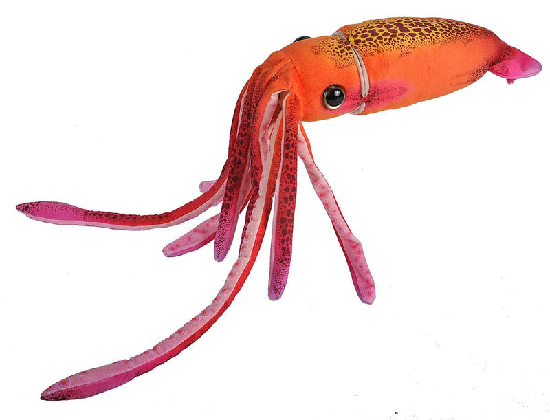 Plush Squid Orange Stuffed Animal 12" - Wild Republic