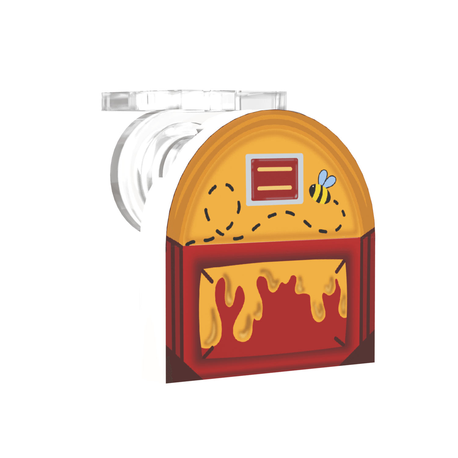 Pooh Bear Lugfly Cosplay Mini Backpack - Minifig Scale - Custom Printed - Made Using LEGO® Parts