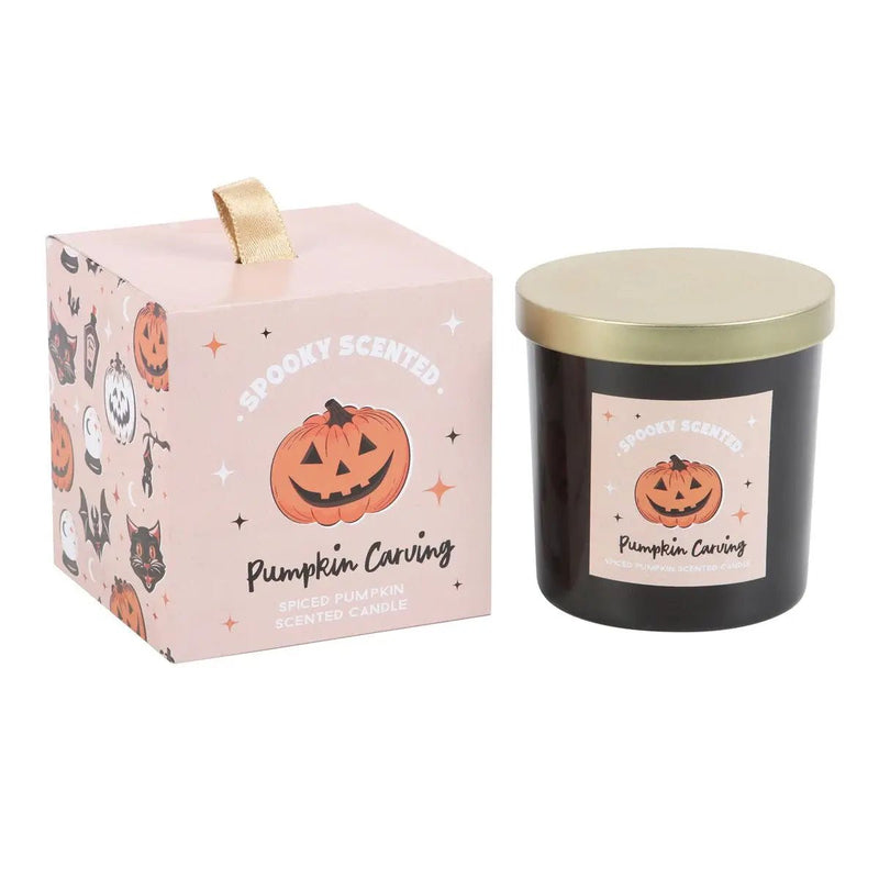 Pumpkin Carving Spiced Pumpkin Halloween Candle - Something Different Wholesale