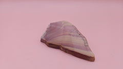 32 gram Hatch NM rhyolite slab with deep red, golden yellow, and gray flow banding – volcanic stone for display or lapidary use