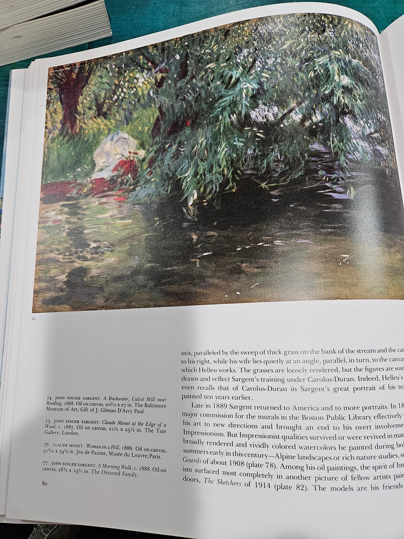 nterior pages of American Impressionism, showcasing classic American Impressionist paintings and history