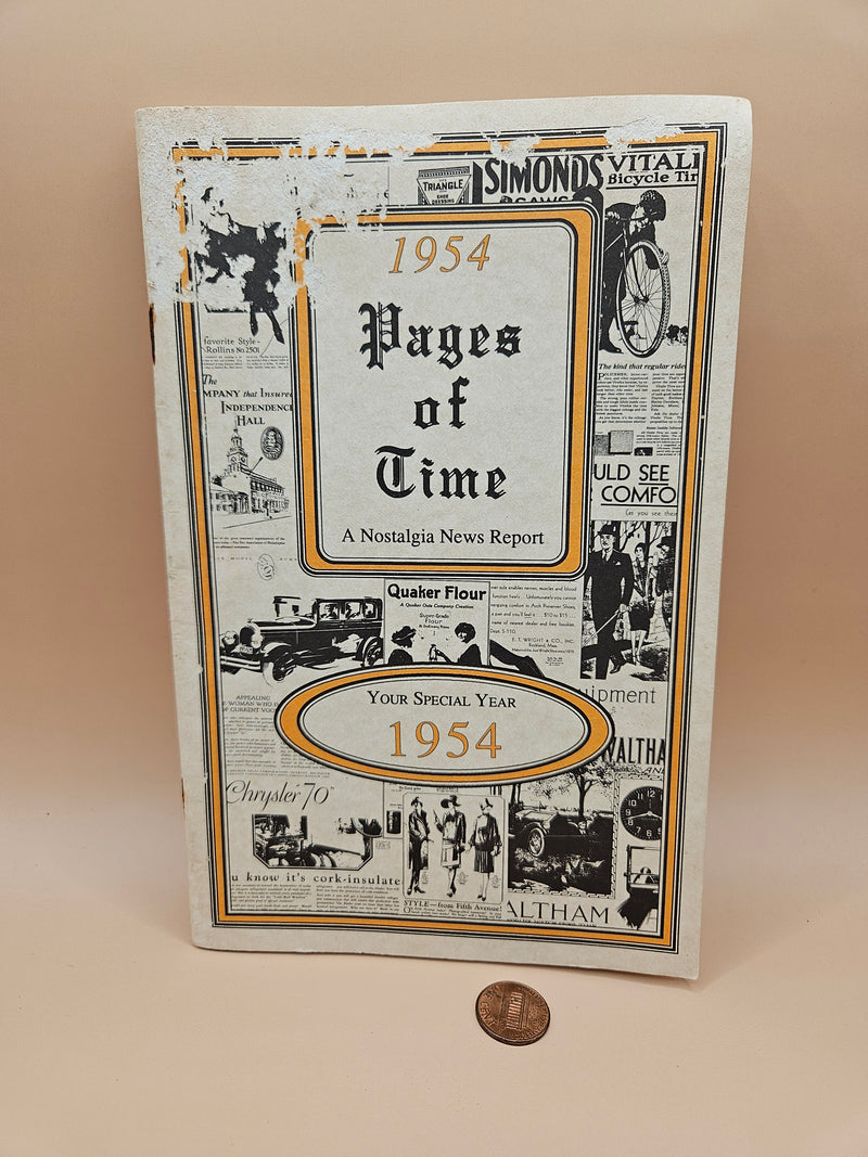 Vintage 1954 Pages Of Time Book (used)