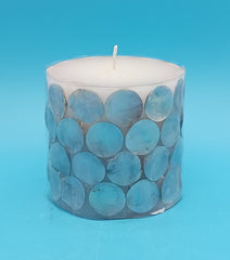 Mother of Pearl Shell Accent Candle – Small 3