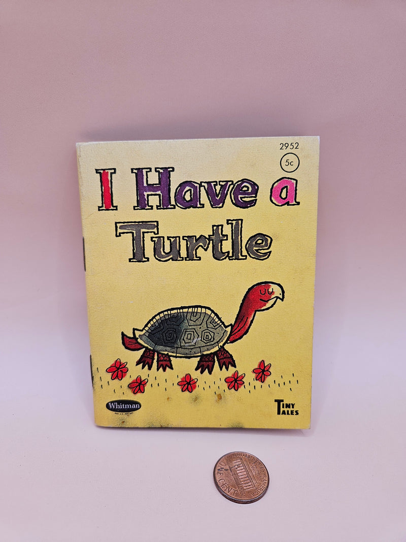 Vintage Whitman Tiny Tales Miniature I Have A Turtle