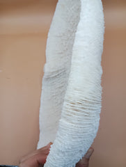 Vintage Bone White Slippers Coral – Unique Natural Ocean Decor (14.5