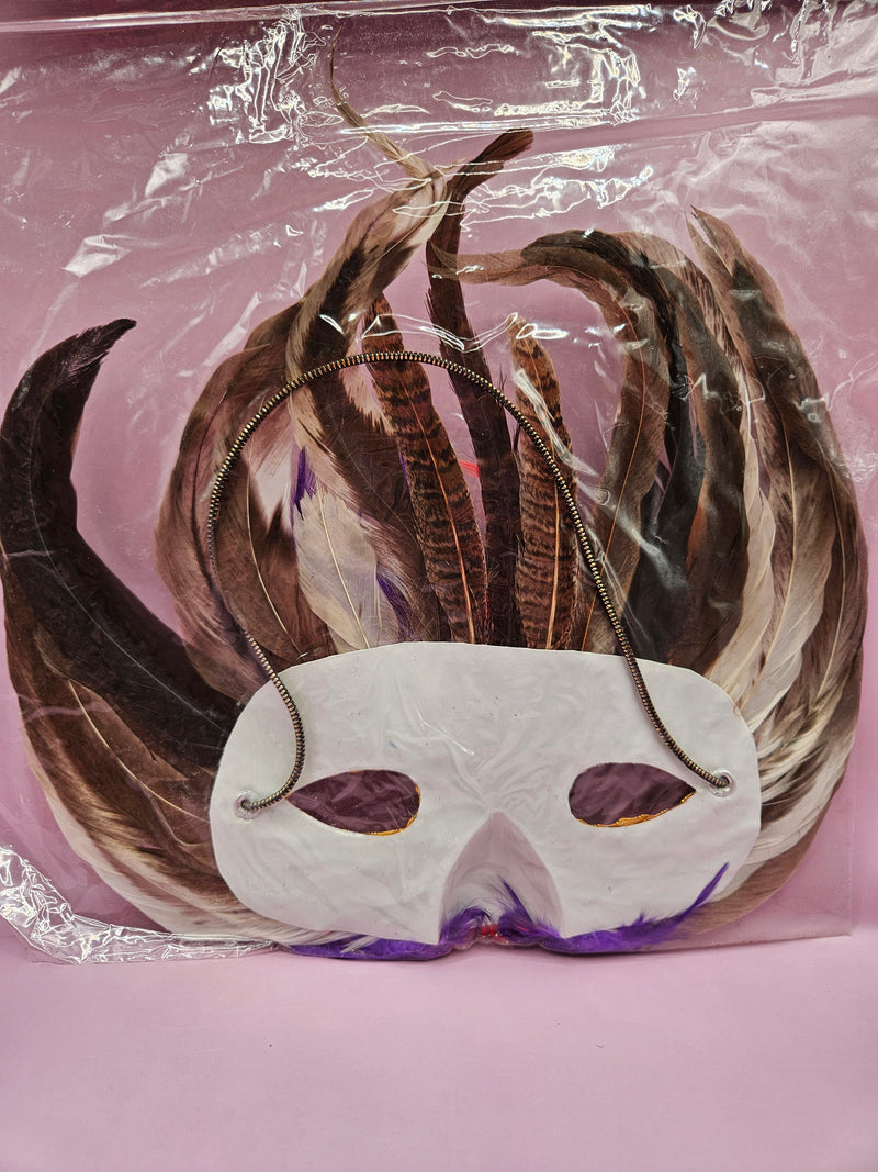 Vintage Feather Mask