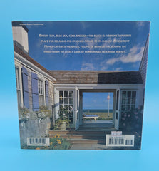 Cover of Beachfront Homes by Jim Kemp featuring bright coastal living room with ocean view through open windows.