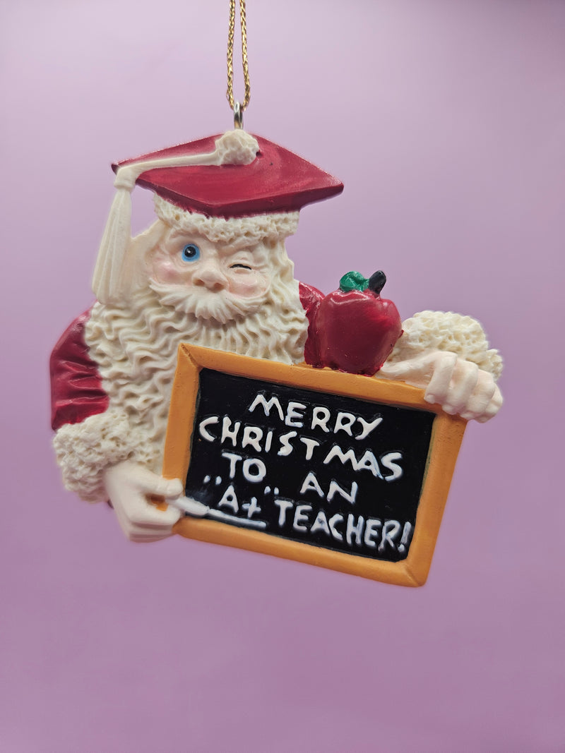 Vintage 1990's House Of Lloyd Teacher Christmas Ornament