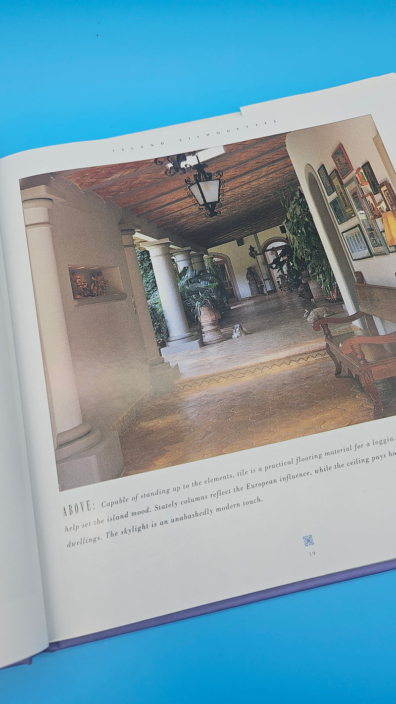 Island Style hardcover book by Jim Kemp, Architecture & Design Library, 2002 edition with Caribbean interior design photography.
