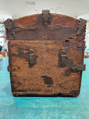 Vintage Curved Top Steamer Trunk