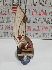 Sailing Santa Figurine