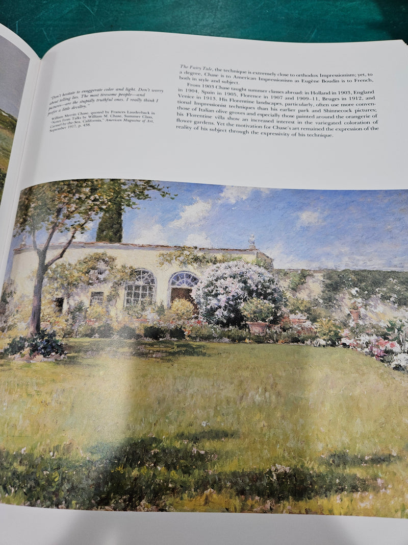 nterior pages of American Impressionism, showcasing classic American Impressionist paintings and history