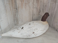 Antique Vintage Wood Carved Duck Decoy