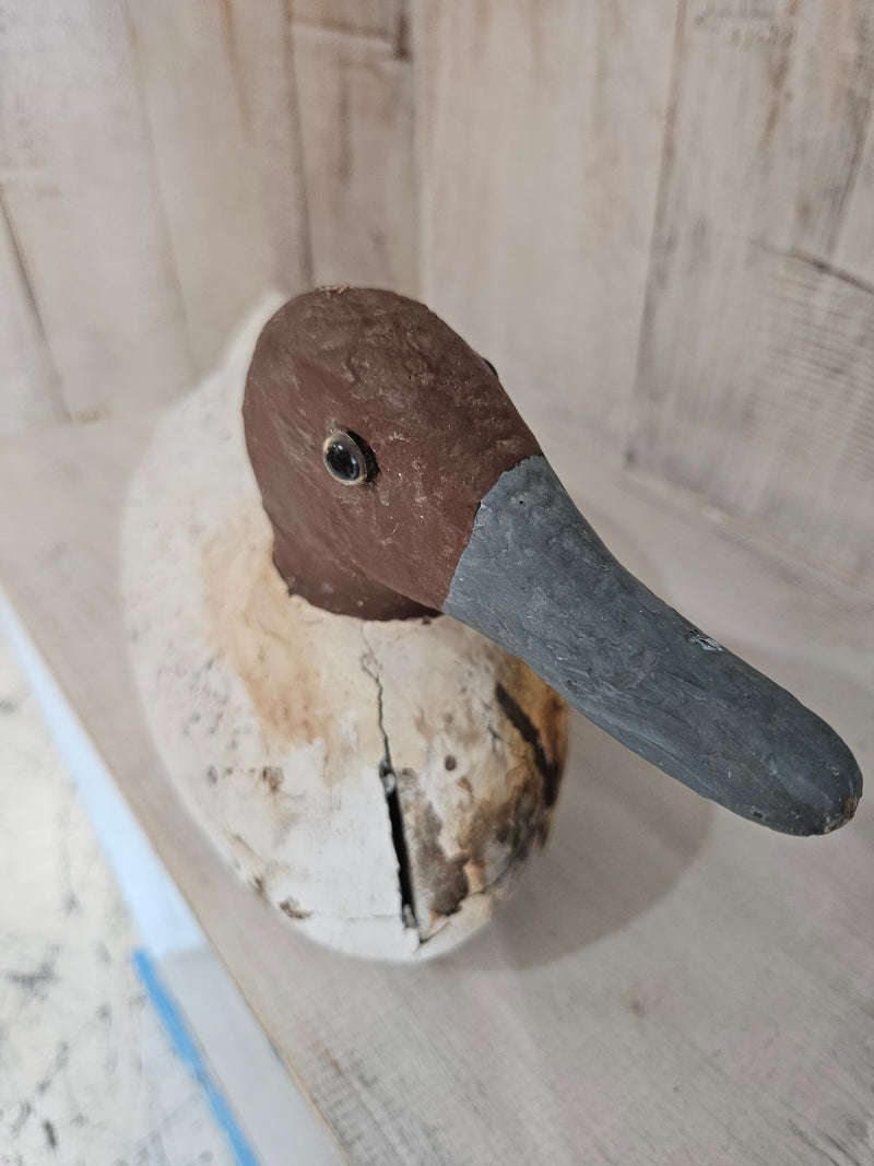 Antique Vintage Wood Carved Duck Decoy