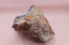 Rough malachite azurite mineral specimen weighing 1205 grams with vibrant blue and green coloration on a raw matrix.