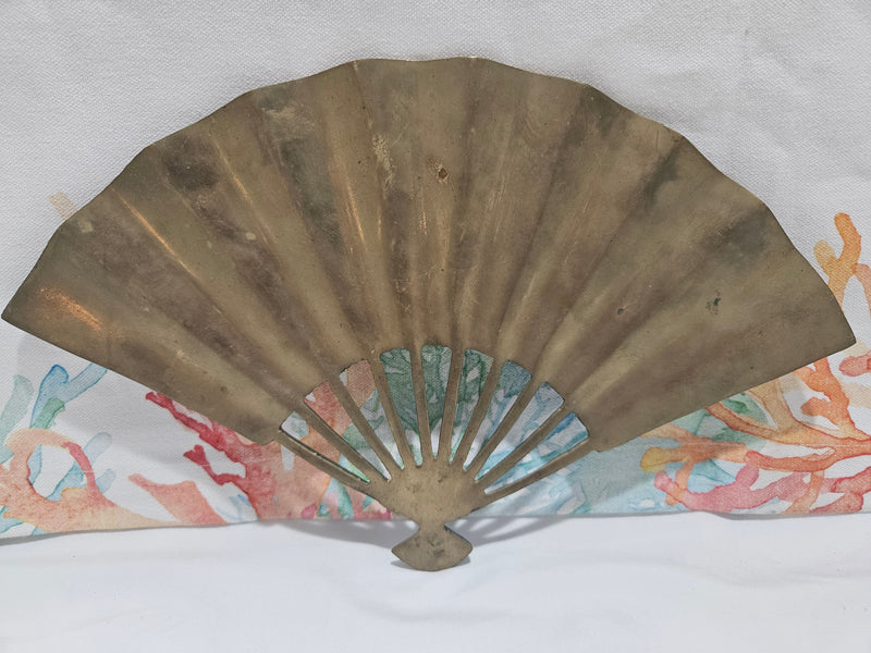 Vintage Brass Hand Fan