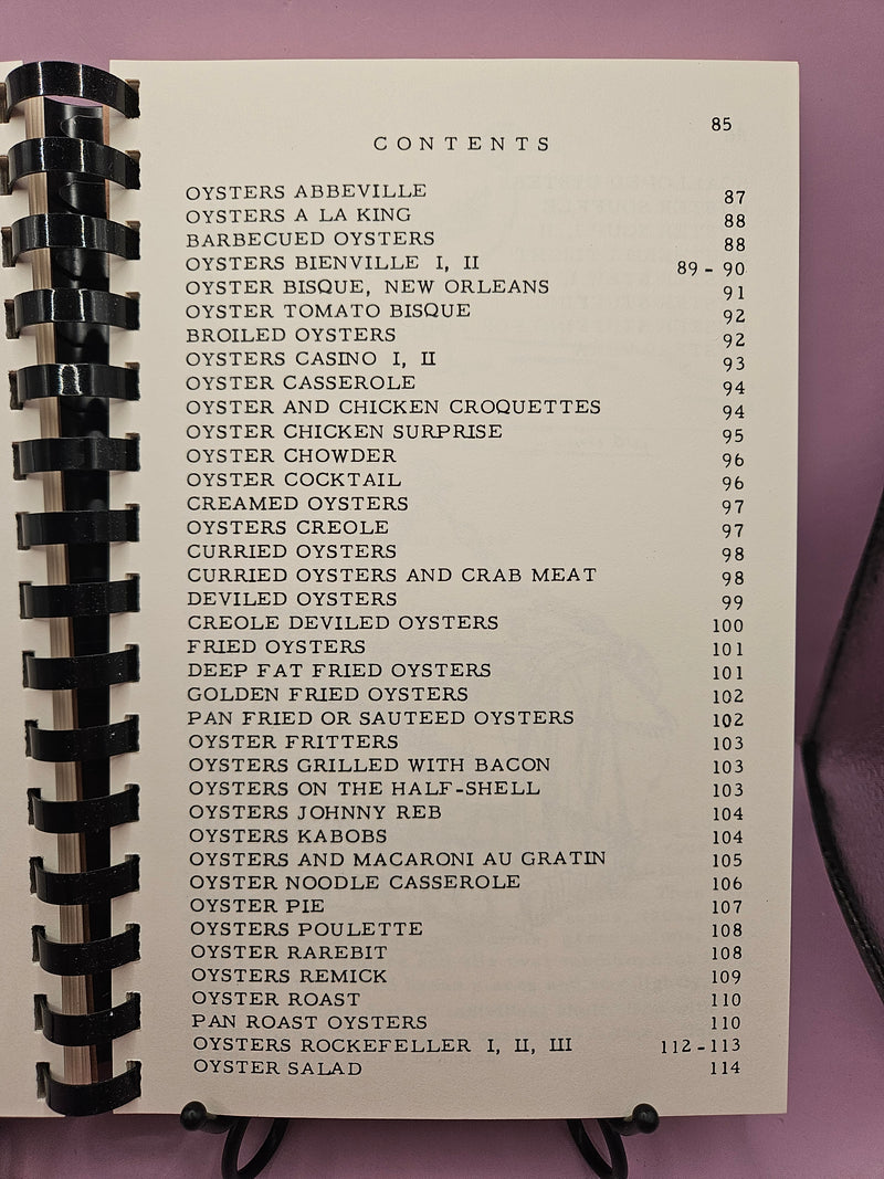 Oceans of Cooking cookbook featuring Texas Gulf Coast seafood recipes, 227 pages.