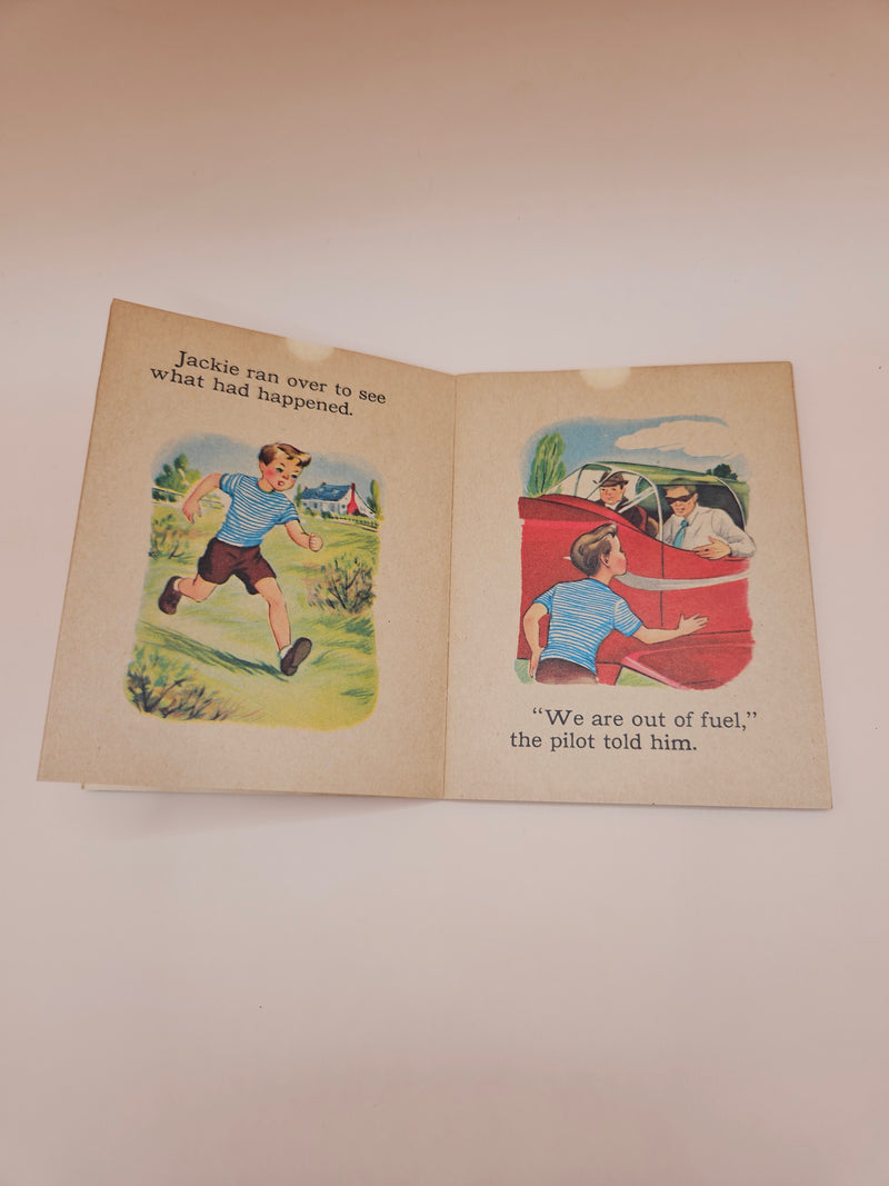 Vintage Whitman Tiny Tales Miniature Jackie's Airplane Ride Soft Cover Book