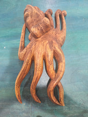 Wood Carved Octopus