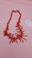 23g strand of natural Mediterranean red coral beads in branch shapes. Perfect for DIY artisan jewelry making and bold coastal designs.