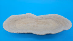 Vintage Oblong Bowl Coral – Elongated Cream Coral Specimen for Coastal Décor