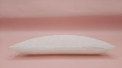 White onyx crescent-shaped shallow bowl with a polished finish.