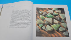 Pure Sea Glass hardcover book by Richard LaMotte, ninth printing 2008, with sea glass identification guide and full-color photographs.