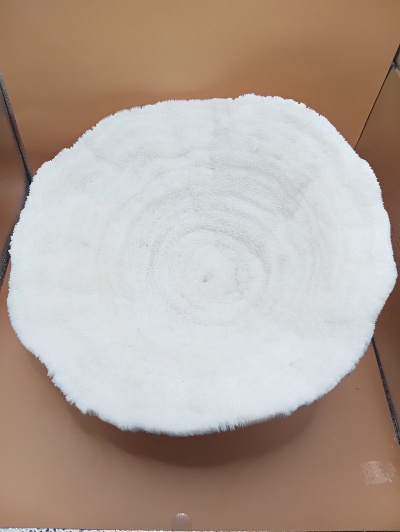 Vintage White Bowl Coral 13"