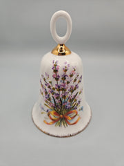 Vintage Flambro Bone China Bell Sweet Lavender