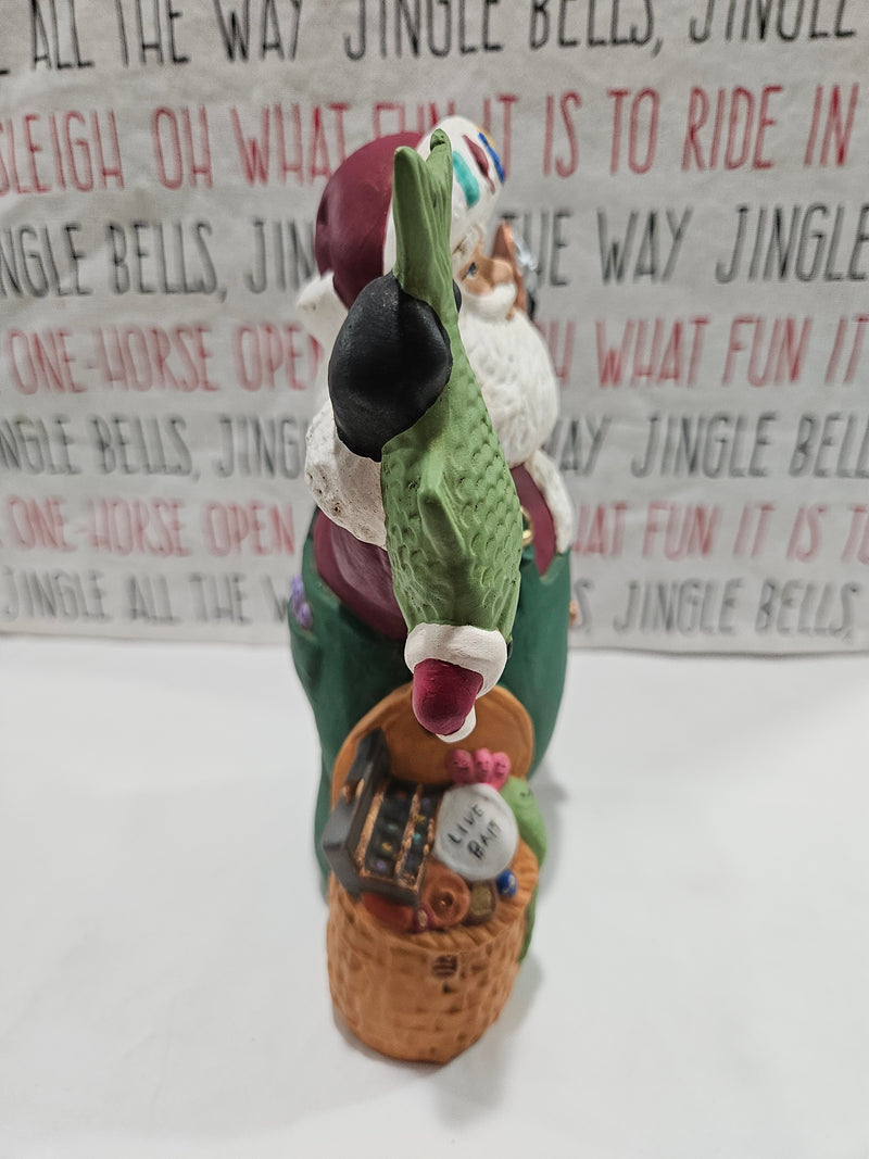 Live Bait Santa Figurine