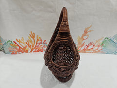 Vintage Chicken Woven Basket