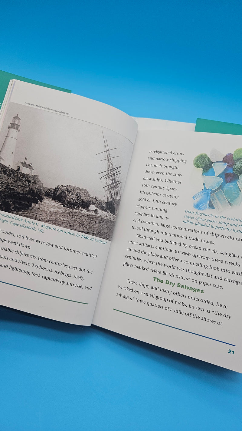 Sea Glass Hunter’s Handbook hardcover by C.S. Lambert, 2010 edition with tips and photos for identifying and collecting sea glass.