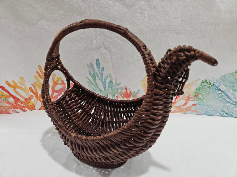 Vintage Chicken Woven Basket