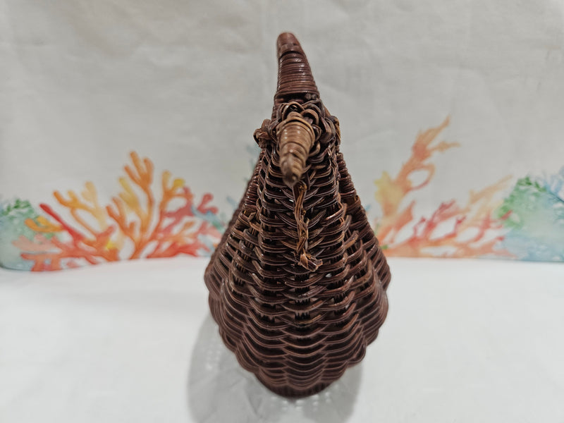 Vintage Chicken Woven Basket