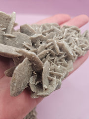 Natural texture and intricate details of a Desert Rose crystal specimen.