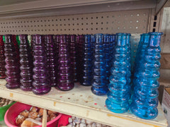 Vintage Bubble Glass Vase