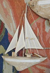 Driftwood Sailboat Wall Hanging – Coastal Nautical Decor
