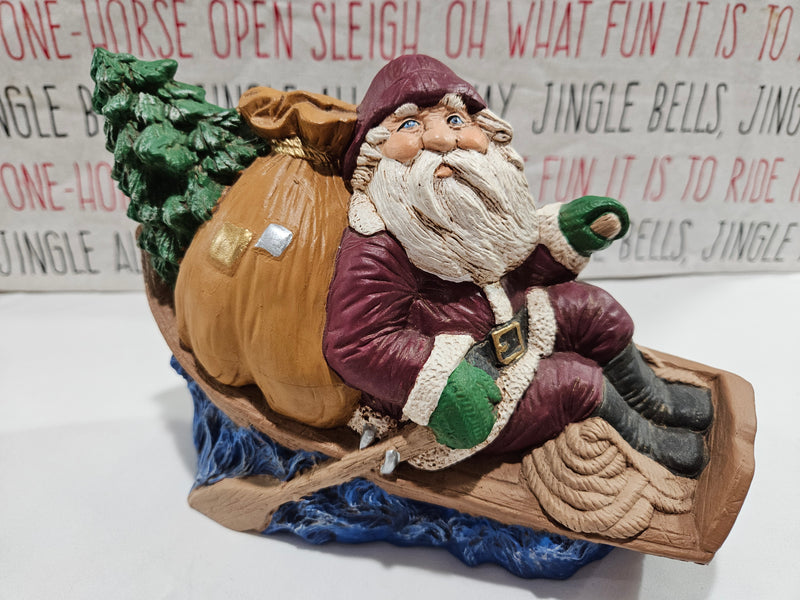 Boating Santa Figurine