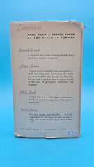 1963 first edition hardcover of Notes from a Bottle Found on the Beach at Carmel by Evan S. Connell Jr. with teal illustrated dust jacket and inscription.