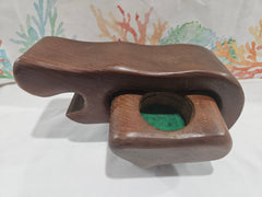 Vintage Redwood Hippo Trinket Box