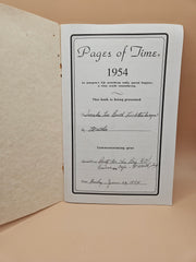 Vintage 1954 Pages Of Time Book (used)